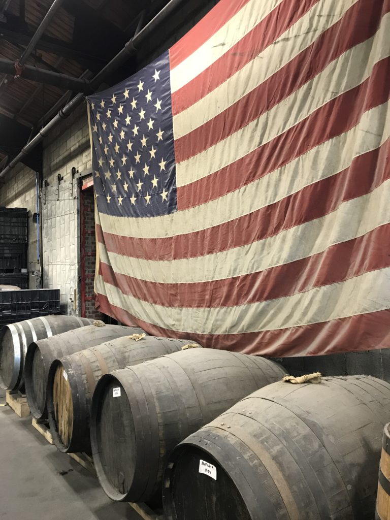 Barrels resting at Nelson's Green Brier Distillery in Nashville