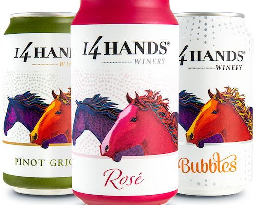 14 Hands canned wine