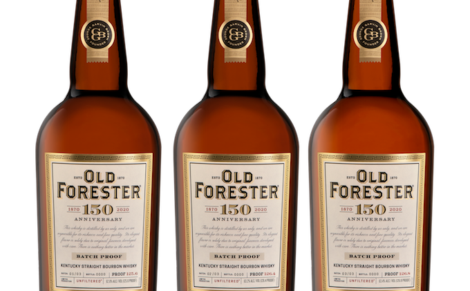 Old Forester 150th Anniversary Bourbon comes in three different bottlings