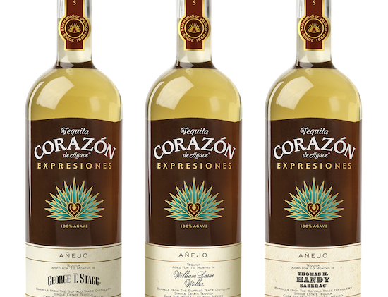 Corazón Tequila's 2020 Expresiones del Corazón, aged in whisky barrels that previously held Buffalo Trace Antique Collection whiskeys