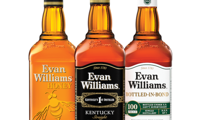 The changes to Evan Williams bottles affect the Evan Williams Black, Evan Williams Bottled-in-Bond and Evan Williams Flavors.