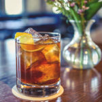 Monochromatic whiskey cocktail