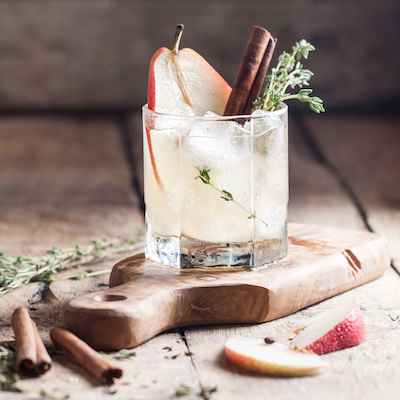 Spiced Gin and Pear cocktail
