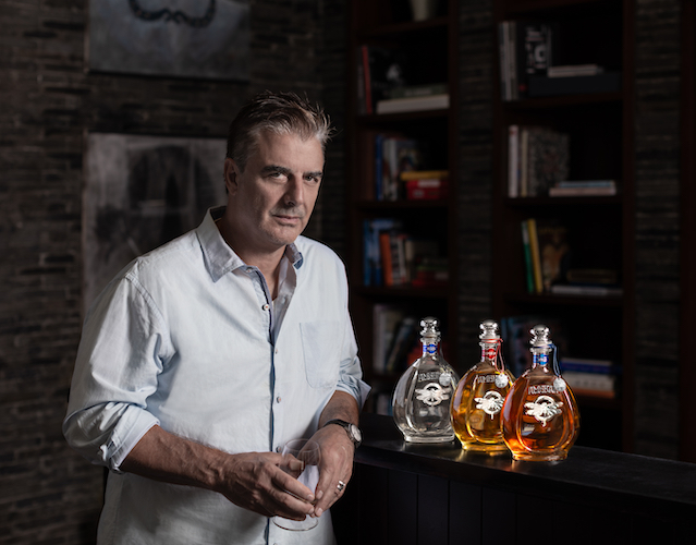 Actor Chris Noth with his Ambhar Tequila