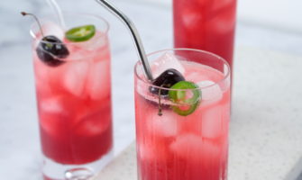 Cherry Smash cocktail