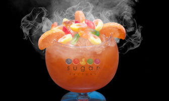 The Sugar Factory's Candy Shop goblet cocktail