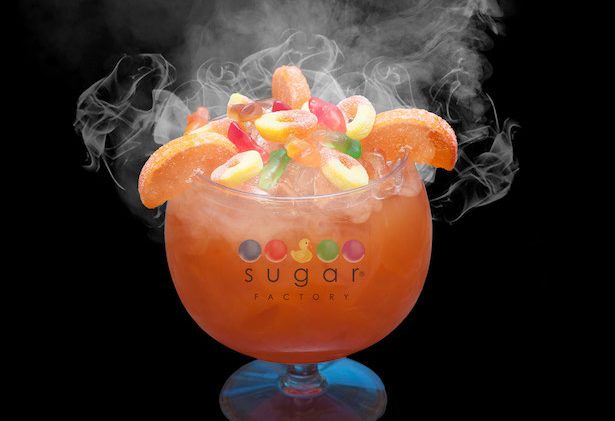 The Sugar Factory's Candy Shop goblet cocktail