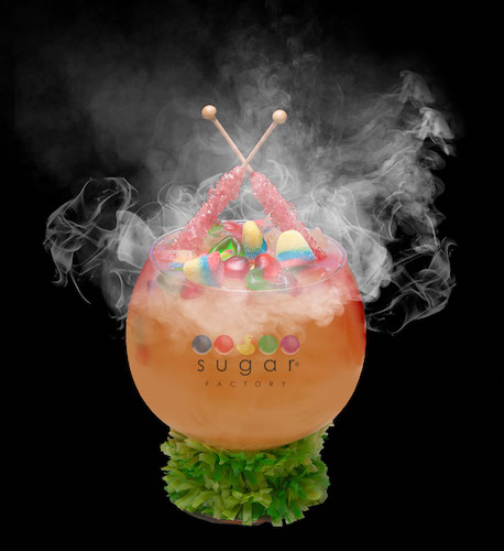 The Sugar Factory's Soul Man goblet cocktail