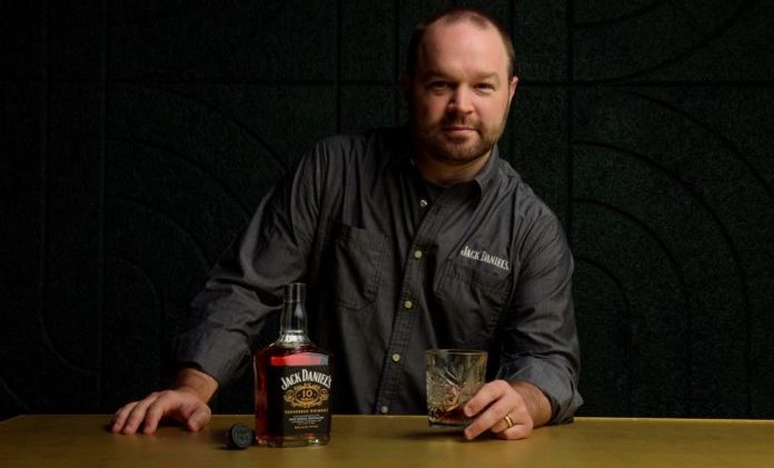 Jack Daniel’s Master Distiller Chris Fletcher with the new Jack Daniel’s Tennessee Whiskey 10-Year-Old