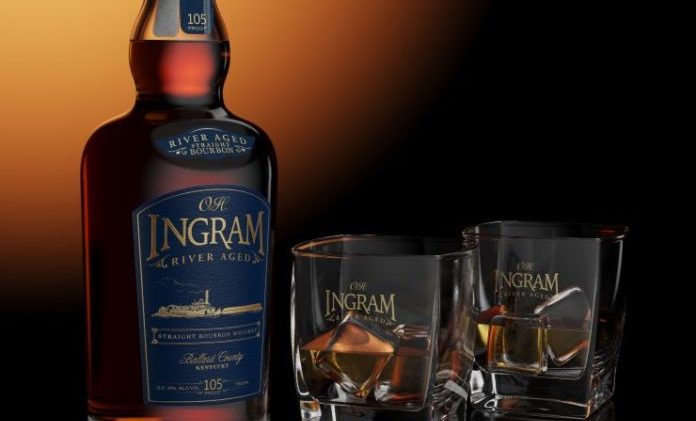 Ingram River Aged Straight Bourbon Whiskey.