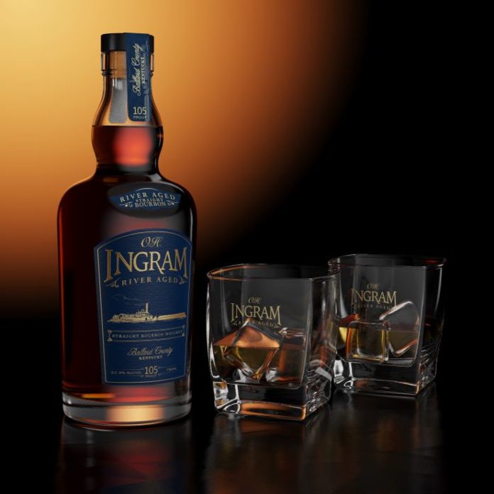 Ingram River Aged Straight Bourbon Whiskey.