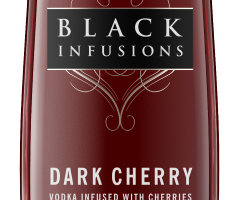 Black Infusions Dark Cherry Vodka.