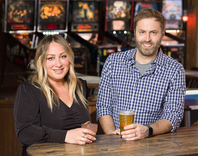 Emporium Arcade Bar beverage director Mandy Marsh and co-cowner Doug Marks