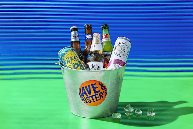 Dave & Busters beer bucket