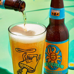 Oberon, a citrusy wheat ale from Kalamazoo, MI-based Bell's Brewery
