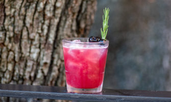 The Lost Upstate Viva Magenta colored cocktail