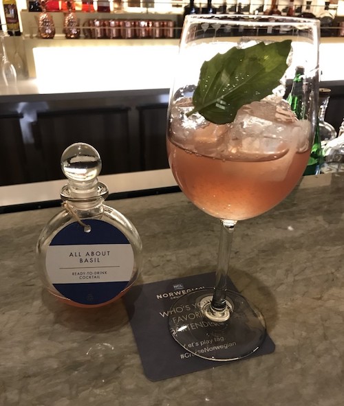 The Belvedere Bar's All About Basil cocktail
