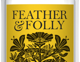 a bottle of Feather & Folly gin