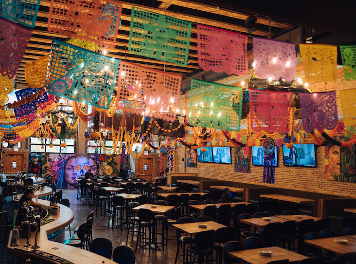 interior of Moe's Cantina in Chicago