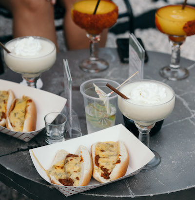 Daiquiris and hot dogs