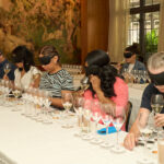 Participants at a blind Prosecco tasting at The Leopard Des Artistes in New York