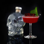 Cranberry cocktail in Crystal Skull