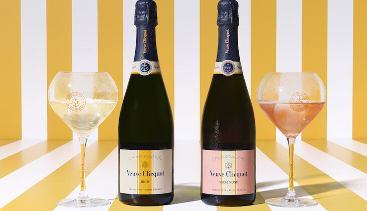 Veuve Clicquot Rich and Rich Rosé Champagnes