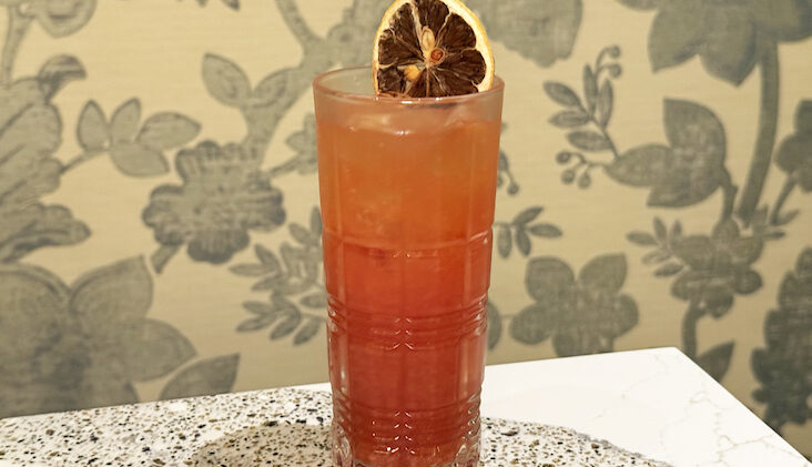 Pomegranate Tai Mai cocktail