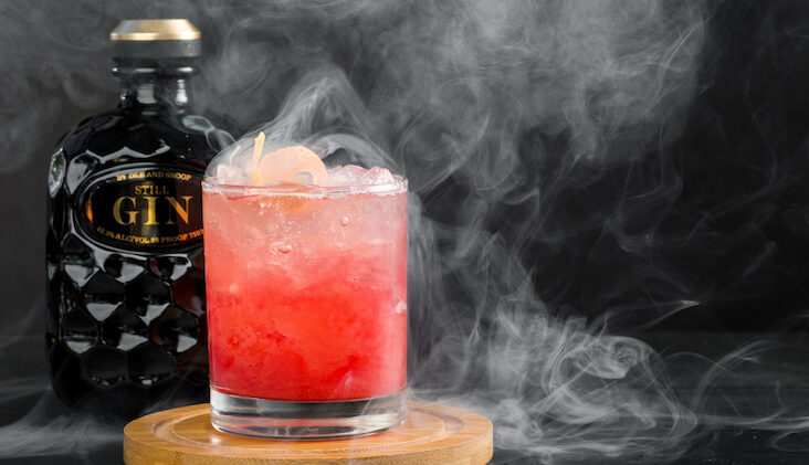 The Up In Smoke cocktail with Still Gin